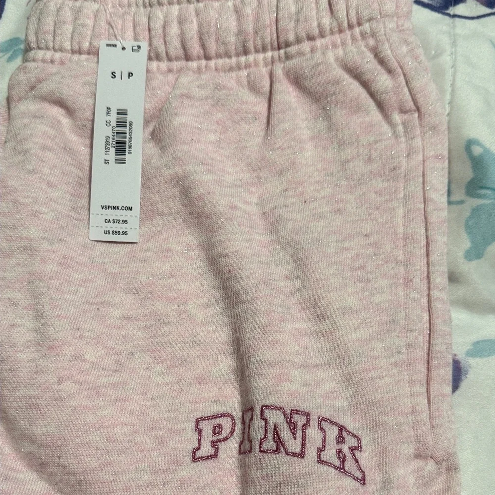PINK Victoria's Secret Light Pink Girls' Jogger Sweatpants - Picture 3 of 5